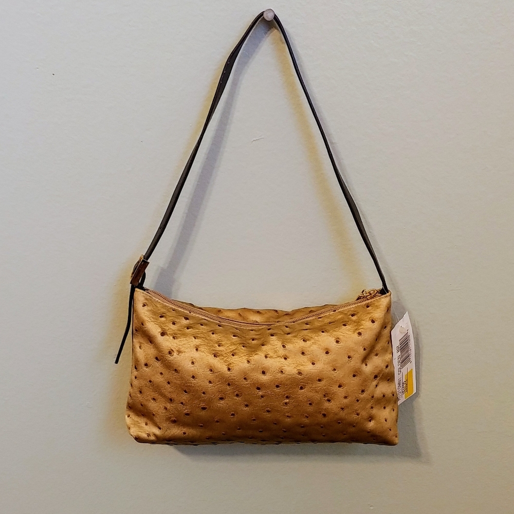 Faux Ostrich Bag - New With Tags